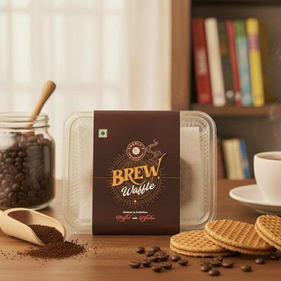 Kashio’s Brew Waffle | Crispy Coffee-Flavored Cream Waffles (12 Pieces)
