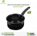 Kashvi kashvi Big Tadka/ Sauce Pan 17 cm diameter 1.4 L capacity  (Cast Iron, Non-stick, Induction Bottom)...