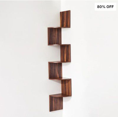Kate NXT Corner Wall Shelf - Brown