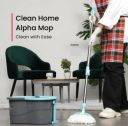 KAVIRA Spin Mop, Easy Wheels & Big Bucket with Microfiber Refills...