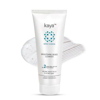 Kaya Clinic Brightening Beads Cleanser, With AHA, Niacinamide, Vitamin E, daily use exfoliating & brightening face wash,100 ml