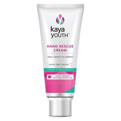 Kaya Youth Hand Rescue Cream, Heals, Hydrates, Protects Dry Skin, 50 gm