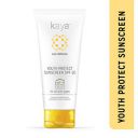 Kaya Youth Protect Sunscreen SPF50 PA++++ | 5 Star Boots Rating | UV A & UV B Protection | Lightweight | Non Sticky Sunscreen | PABA Free | All Skin Types | 50ml...