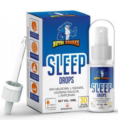 Kayos Nutrisharks Melatonin Sleep Spray- 30ml Orange Stress Management and Sound Sleep (30 ml)