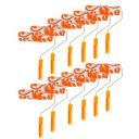 Kayra Decor Design Roller for Wall Painting - 9 Inches Vintage Design Flocking Roller with Chrome Handle (ROLLNO31-12) Pack - 12...