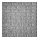 Kayra Decor Grey 3D Brick Wall Foam Stickers PE Self-Adhesive Wallpaper DIY Waterproof (77x70Cm, 290.10 Sq. feet, Pack of 50)...