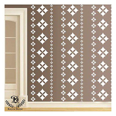 Kayra Decor Stencil for Wall Painting - Modern Design Pack of 1, 16 inch x 24 inch (KHS226)