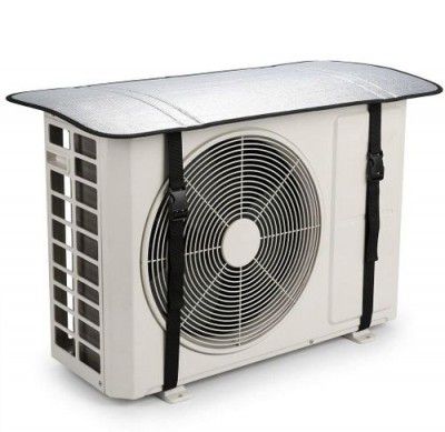 KCE STORE Air Conditioner Cover (Width: 50 cm, SILVER)