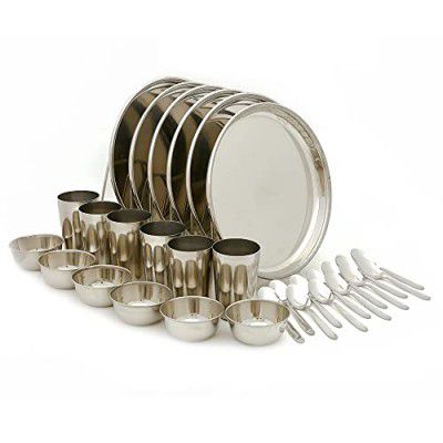 KCL Ekonomica Stainless Steel Dinner Set/Dinnerware & Serveware - 30 Pc