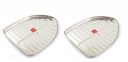 KCL Stainless Steel Leaf Shaped Banana Plates/Dinner Plates/Lunch Plates- 6 Unit (Diameter -23.5 Cms) (No. 0, 2)...