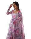 KD Women's Anarkali Floral Printed Kurta Pent Set with Dupatta Anarkali Kurta for Women | Kurta Set | Ethnic Set | Dupatta Set...