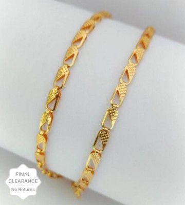 KedarKanth  Most Popular Curb Golden Chain For Men Gold-plated Plated Brass Chain Brass Chain