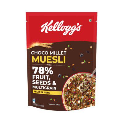 Kellogg's Choco Millet Muesli with 78% Fruit, Seeds & Multigrain 400g