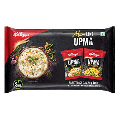 Kelloggs Upma Variety Pack, 576g (48g x 12)