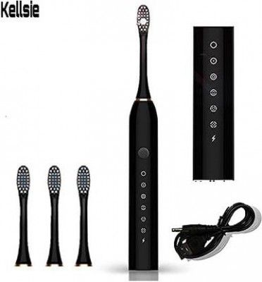 Kellsie Rechargeable Ultrasonic Tooth Brush IPX7 Waterproof Cleaning Toothbrushes Adults Electric Toothbrush 