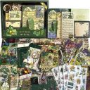 KELUMIE Paper Scrapbook Kit Daily Journal Scrapbooking A6 Grid Notebook Summer Craft Atr Stationery  (Botanical Plant)...
