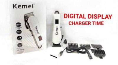 Kemei i KM - 809A Runtime: 240 min Trimmer for Men (White) Trimmer 60 min Runtime 4 Length Settings
