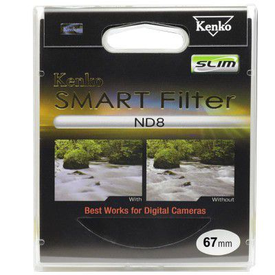 Kenko Smart ND8 67mm Camera Lens Neutral Density Filter (8 Filter Factor)
