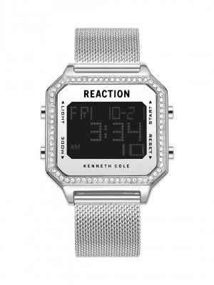 Kenneth Cole Reaction Digital Silver Dial Women's Watch-KRWGJ9007902