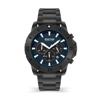 Kenneth Cole Reaction Stainless Steel Men's Analog Watch-Krwgk2192801 (Blue Dial Grey Colored Strap)