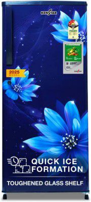 Kenstar 208 L Direct Cool Single Door 3 Star Refrigerator with Large Vegetable Basket and Powerful Inverter Compressor  (Hestia Blue, 208BD3KS24HB)