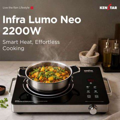Kenstar 2200 W Infrared Cooktop Touch Panel