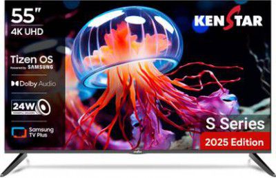 Kenstar (55") Ultra HD (4K) LED Smart Tizen TV with Metal Frameless Design (55UHDTDKEETB)