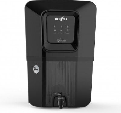 Kenstar AquaVeda 12 L RO + UV + UF + Copper + Alkaline + Minerals Water Purifier (Black)