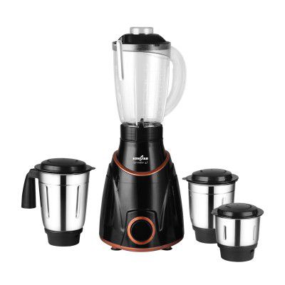 Kenstar GRINDEE 4J Mixer Grinder | 4 Stainless Steel Multipurpose Jars | 750 W | Black