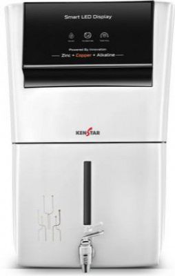 Kenstar White Pureza. 8 L RO + UF + UV + Copper + Alkaline + Mineralizer Water Purifier Needs no service for 2 years  (White)