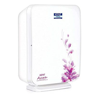 KENT 15002 Aura Air Purifier | Highly Efficient Hepa Technology | In-Built Ionizer| Filter Change Indicator & Air Quality Sensor | White