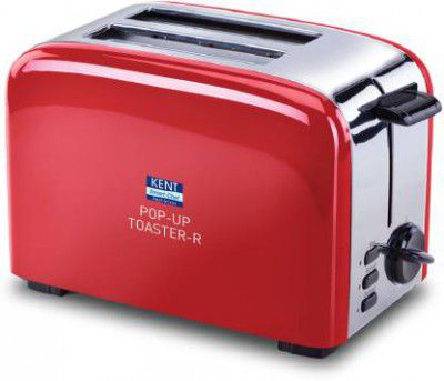 KENT 16030 850 W Pop Up Toaster (Red)