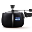 KENT Hard Anodised Cooker With Ss Inner Lid | 3 Litre | Suitable For Induction | 5 Years Warranty | Black...
