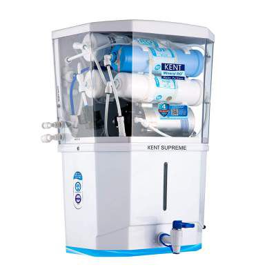 KENT Supreme 2020 (11111), Wall Mountable, RO + UF + TDS Control + UV in Tank, 8 L Tank, White, 15 LPH Water Purifier
