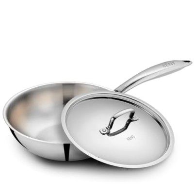 KENT Triply Kadai Wok 18 CM with SS Lid 1.6 L