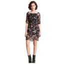 KERI PERRY Women's Black Georgette Paisley Print Straight Western Dress | Dress for Women | A line Dress | Winter Dress | Western Dress | Latest Women Dress | Trendy Dress | Midi Dress...