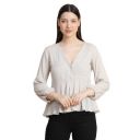 KERI PERRY Women's Floral Regular Fit Top (KP983_Cream_S...