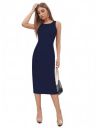 KERI PERRY Women's White Lycra Solid Bodycon Western Dress...