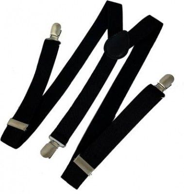 KESARI Y- Back Suspenders for Men, Boys, Girls, Women  (Black)