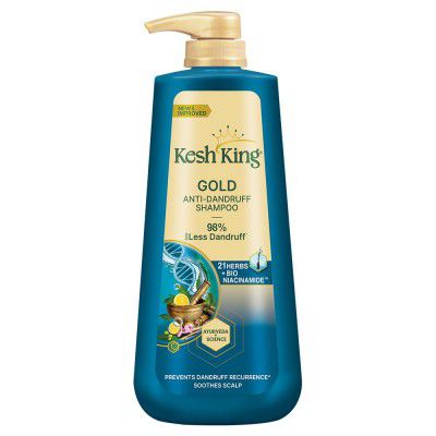 Kesh King Gold Anti-Dandruff Shampoo, 600ml