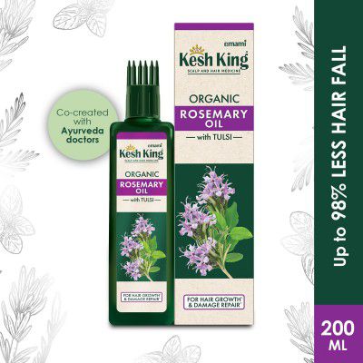 Kesh King Rosemary Oil With Tulsi | For Hair Growth & Damage Repair Hair Oil,  200 ml
