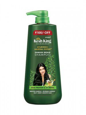 Kesh King Scalp & Hair Medicine Milk Protein Damage Repair Shampoo - 600 ml