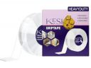 KESI 3 Metres Double-Sided Tape Heavy Duty Transparent Self-Adhesive Multipurpose Traceless Removable Reusable Strong Wall Mounting Tape, Washable Sticky Strips Grip Tape (2)...
