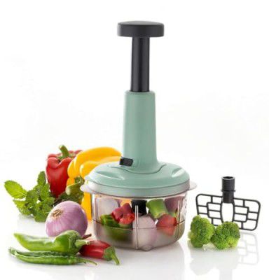 KESI ORNAMENTS Manual 800 Ml Food Chopper Manual Hand Press Chopper
