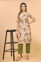 KETAKI FASHION  Women Crepe Kurti Pant Set...