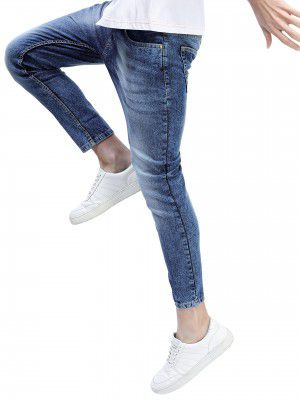 KETCH Men's Skinny Fit Mid Rise Jeans (Stretchable)