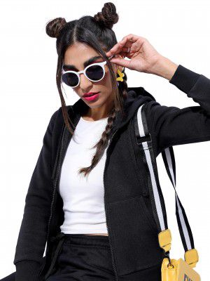KETCH Polyester Women's Hooded Neck Sweatshirt