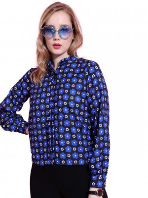 KETCH Women Regular Fit Printed Full Sleeve Shirt