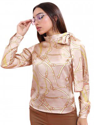 KETCH Women Regular Fit Printed Full Sleeve Tops