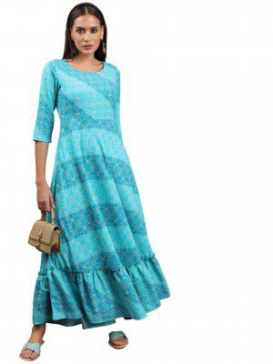 KETCH Women's Polyester Maxi Dress
